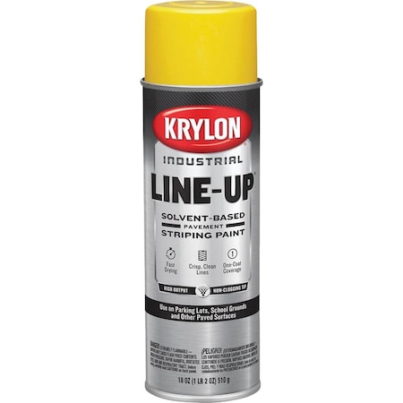 Krylon Industrial 8301 SB Highway Yellow Striping Paint K00830108